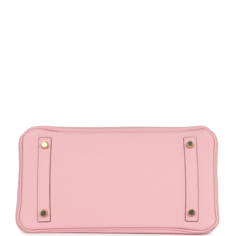 Hermes Special Order (HSS) Birkin 30 Rose Sakura Verso Clemence Gold Hardware - Image 5