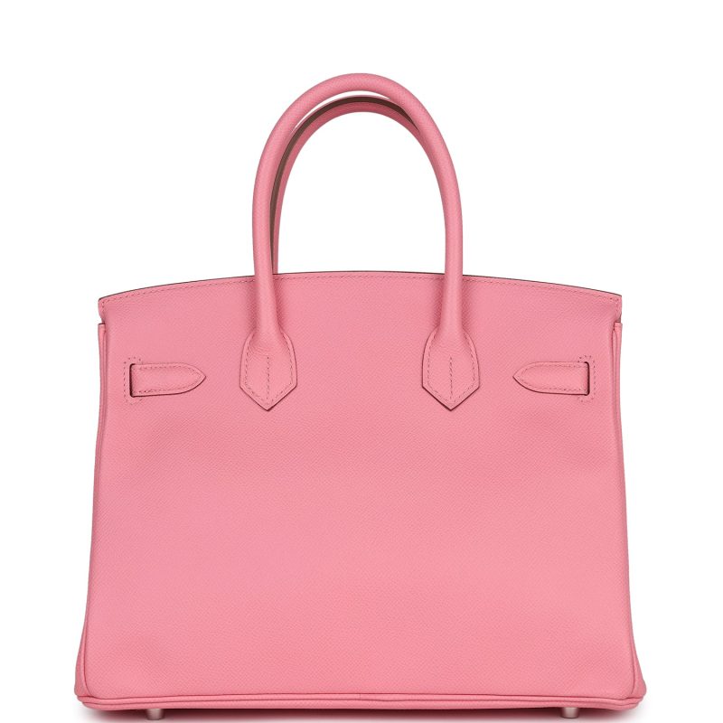 Hermes Birkin 30 Rose Confetti Epsom Palladium Hardware - Image 4