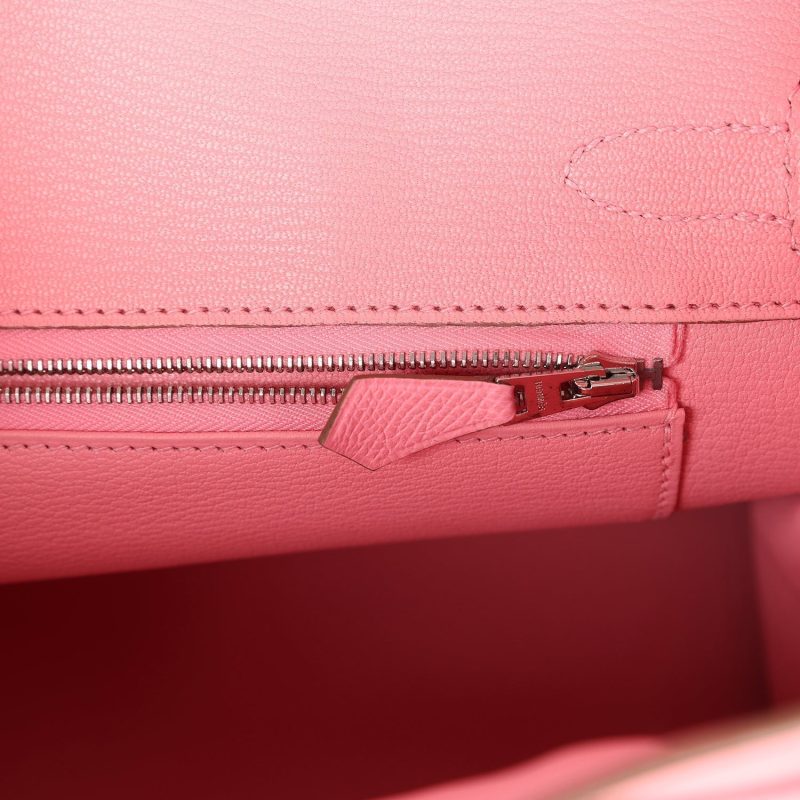 Hermes Birkin 30 Rose Confetti Epsom Palladium Hardware - Image 7