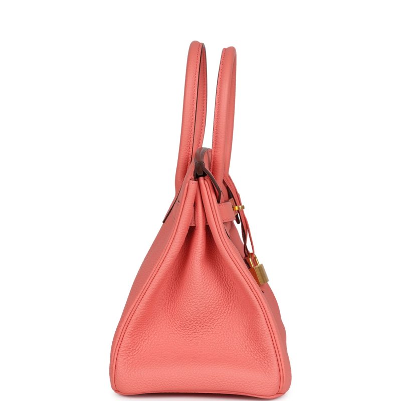 Hermes Special Order (HSS) Birkin 30 Rose Candy Togo Gold Hardware - Image 3