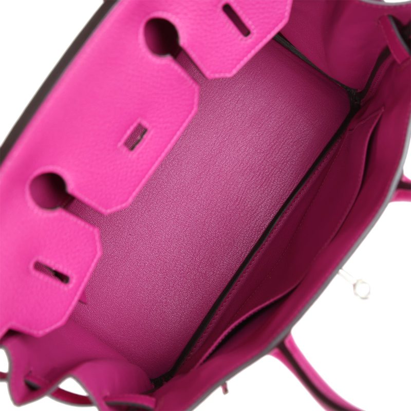Hermes Birkin 30 Rose Pourpre Togo Palladium Hardware - Image 7