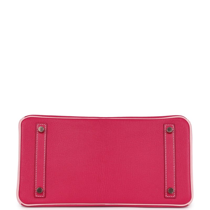 Hermes Special Order (HSS) Birkin 30 Rose Mexico and Rose Sakura Chevre Rose Gold Hardware - Image 5