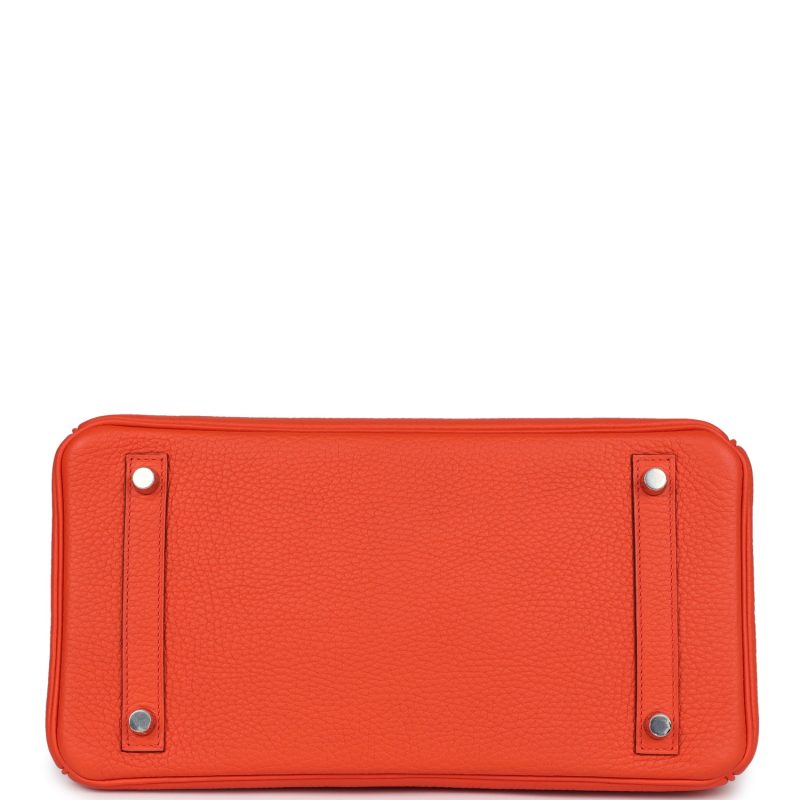 Hermes Birkin 30 Rouge Pivoine Clemence Palladium Hardware - Image 5