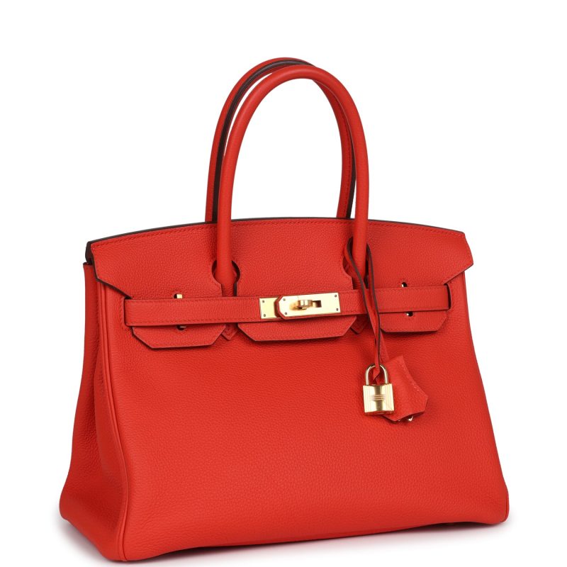 Hermes Birkin 30 Rouge Tomate Togo Gold Hardware - Image 2