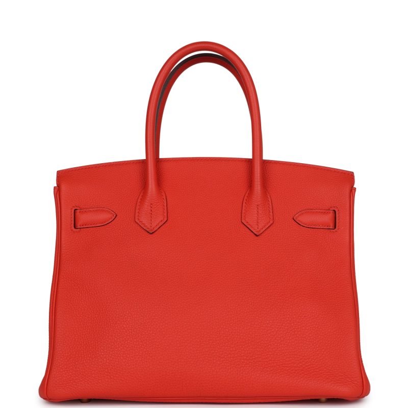 Hermes Birkin 30 Rouge Tomate Togo Gold Hardware - Image 4