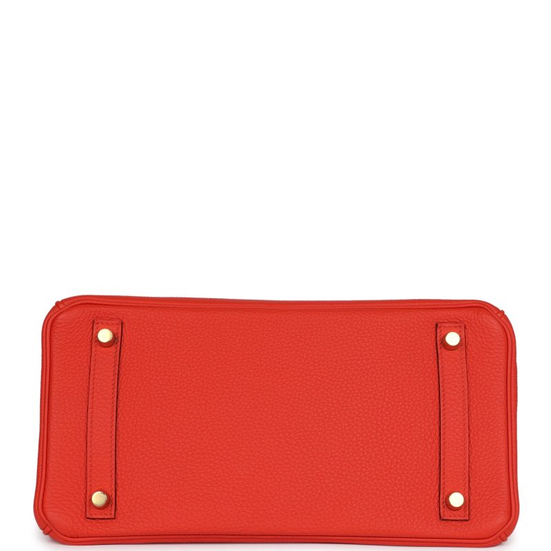 Hermes Birkin 30 Rouge Tomate Togo Gold Hardware - Image 5