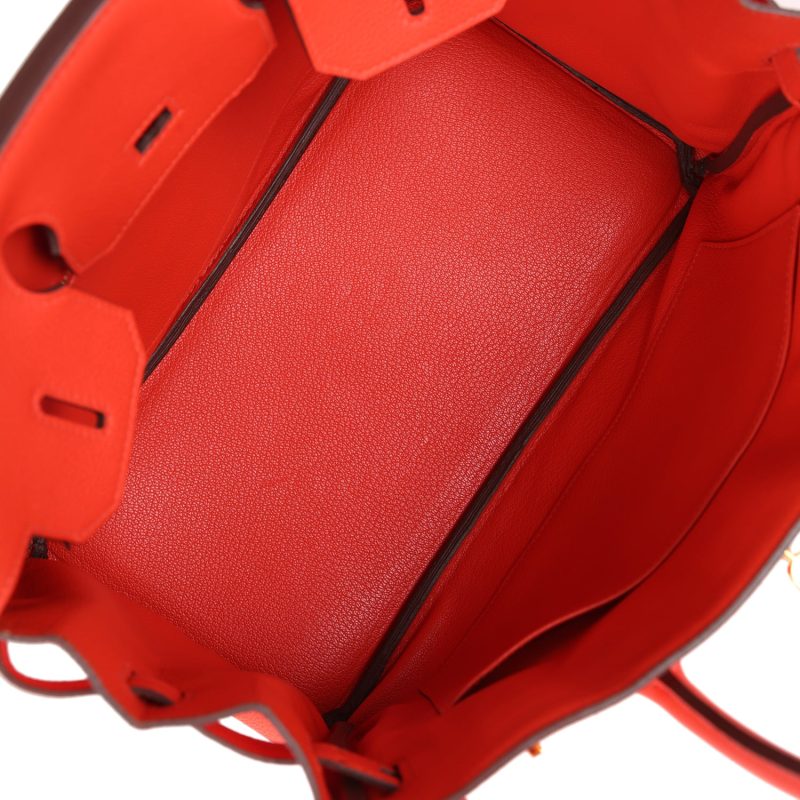 Hermes Birkin 30 Rouge Tomate Togo Gold Hardware - Image 7