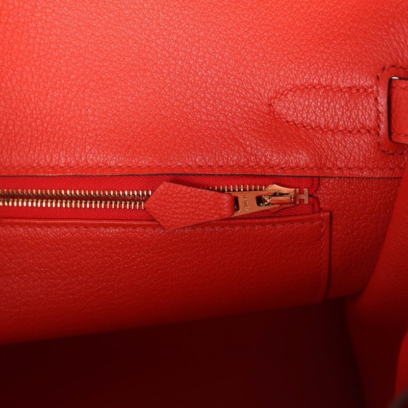 Hermes Birkin 30 Rouge Tomate Togo Gold Hardware - Image 8