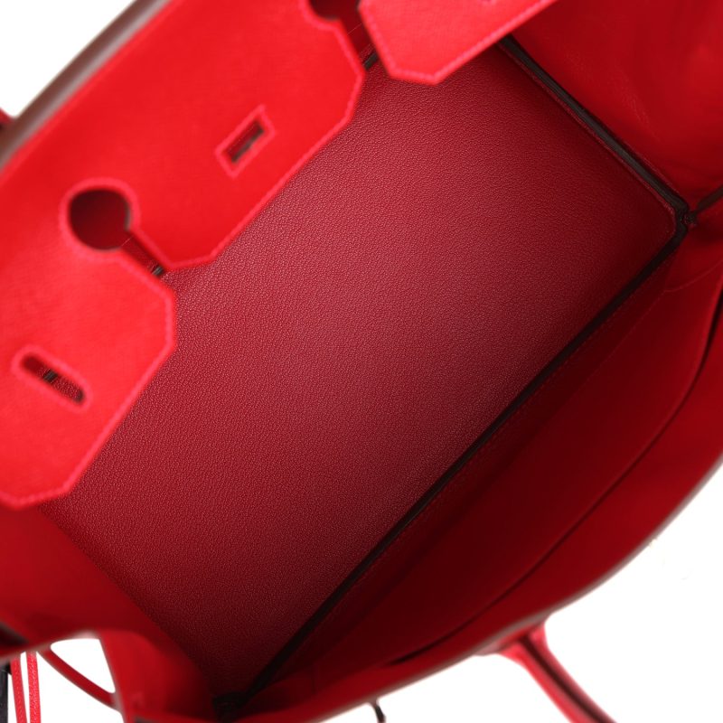 Hermes Birkin 35 Rouge Casaque Epsom Palladium Hardware - Image 7