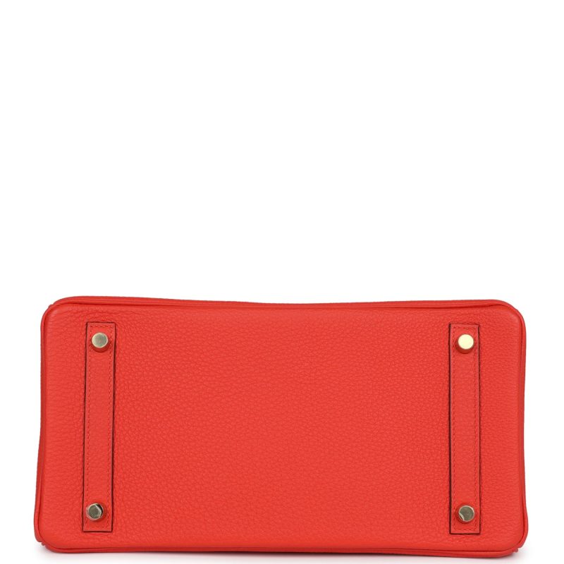Hermes Birkin 30 Capucine Togo Gold Hardware - Image 5
