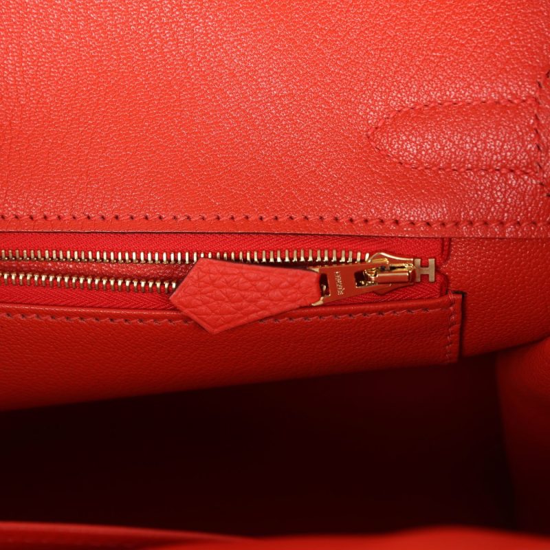 Hermes Birkin 30 Capucine Togo Gold Hardware - Image 8