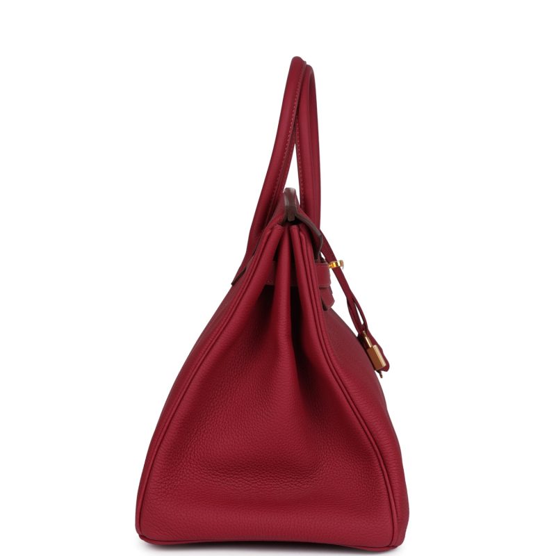 Hermes Birkin 35 Rubis Togo Gold Hardware - Image 3