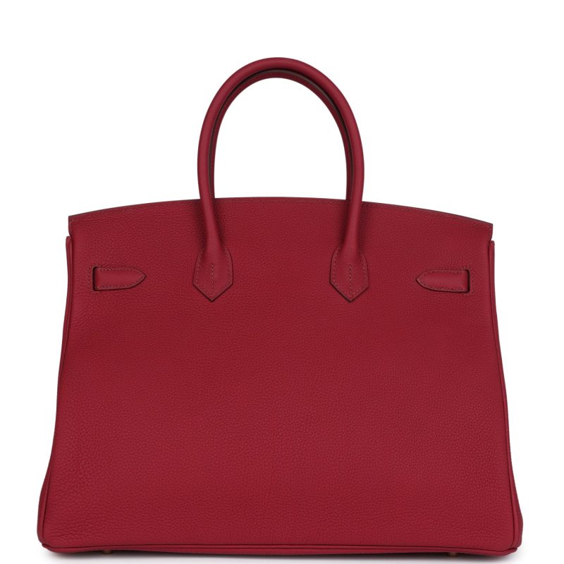Hermes Birkin 35 Rubis Togo Gold Hardware - Image 4
