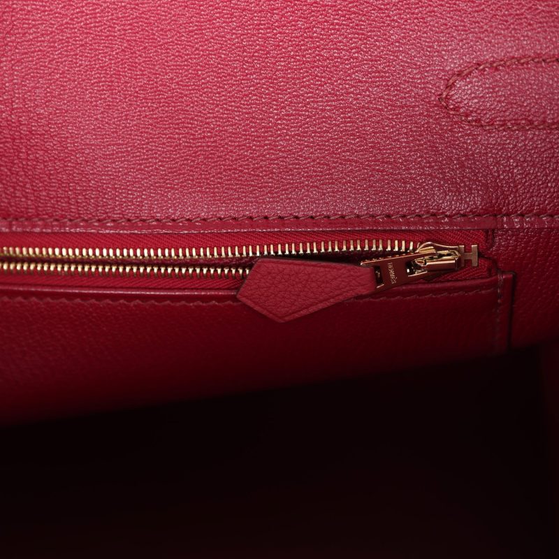 Hermes Birkin 35 Rubis Togo Gold Hardware - Image 8