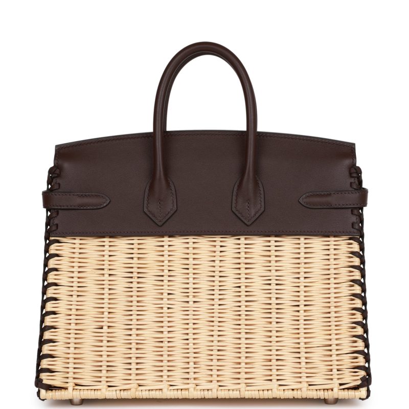 Hermes Picnic Birkin 25 Rouge Sellier Swift Palladium Hardware - Image 4