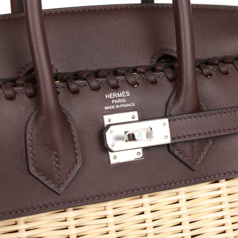 Hermes Picnic Birkin 25 Rouge Sellier Swift Palladium Hardware - Image 6