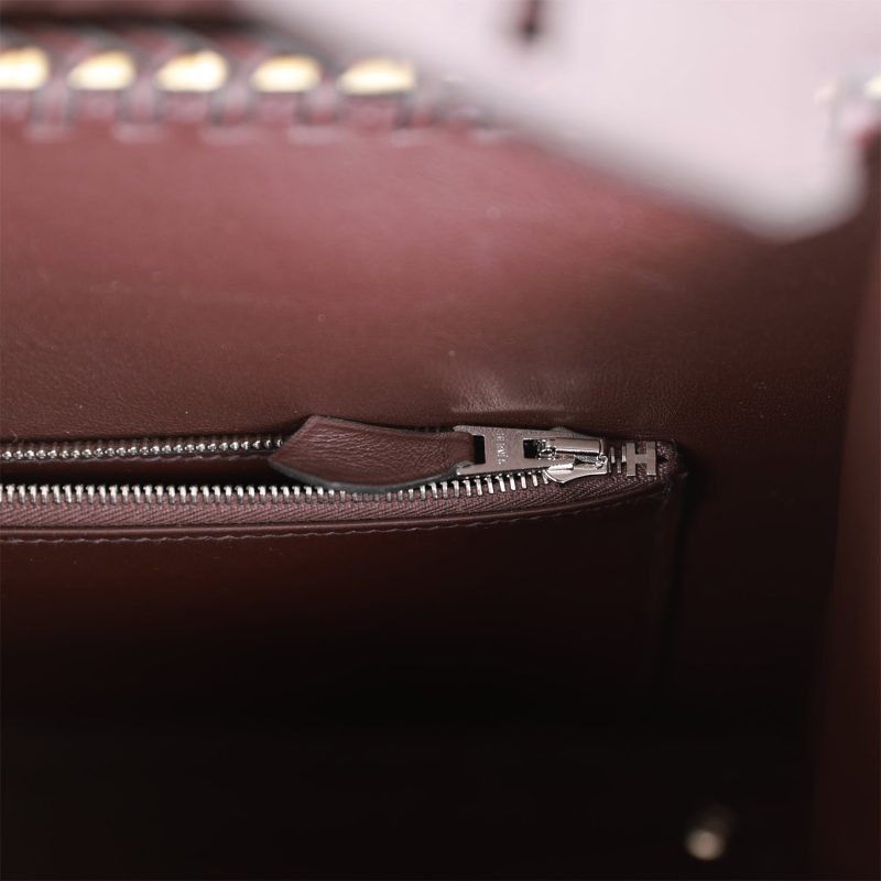 Hermes Picnic Birkin 25 Rouge Sellier Swift Palladium Hardware - Image 8