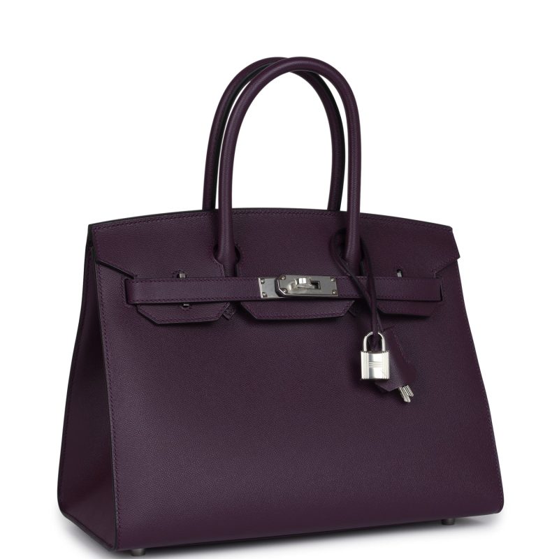 Hermes Birkin Sellier 30 Cassis Madame Palladium Hardware - Image 2