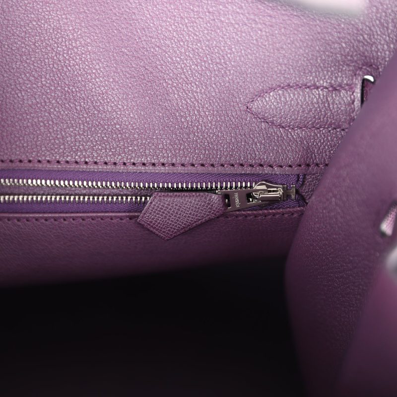 Hermes Birkin Sellier 30 Cassis Madame Palladium Hardware - Image 8