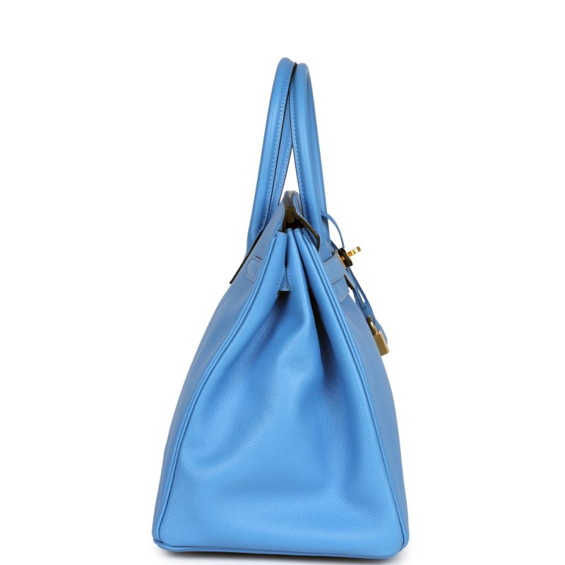 Hermes Birkin 35 Bleu Paradise Epsom Gold Hardware - Image 3
