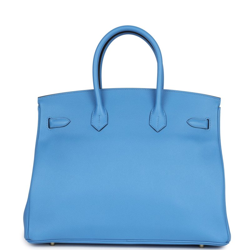 Hermes Birkin 35 Bleu Paradise Epsom Gold Hardware - Image 4