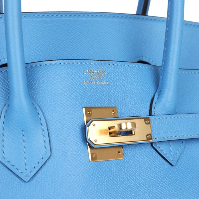 Hermes Birkin 35 Bleu Paradise Epsom Gold Hardware - Image 6