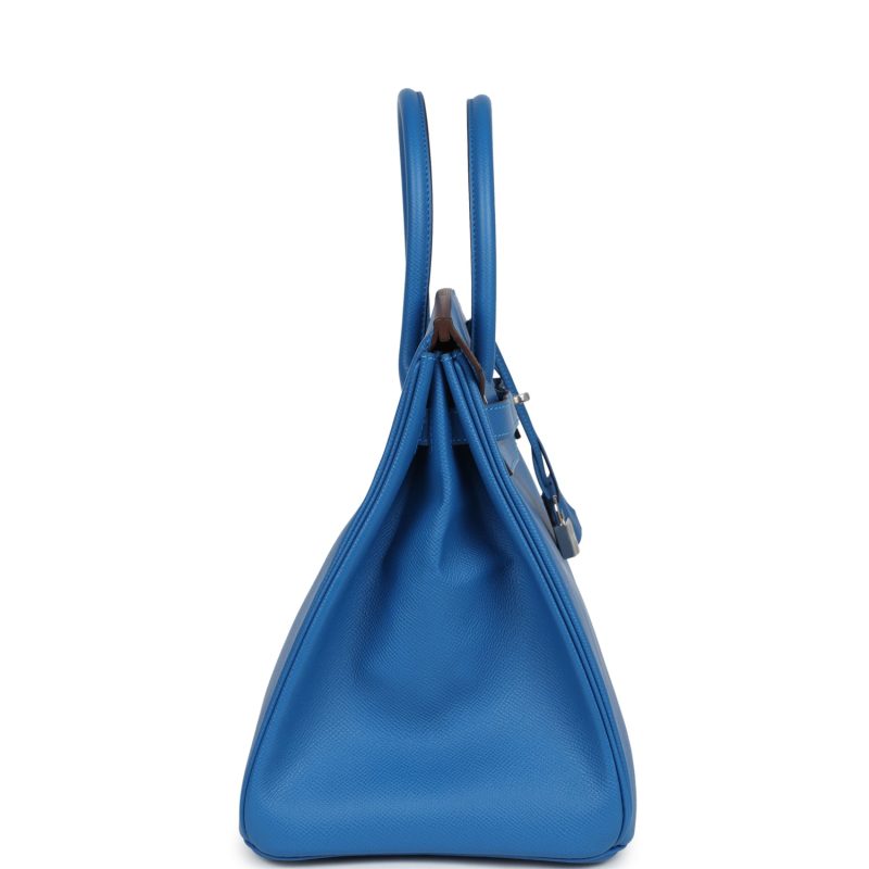 Hermes Birkin 35 Mykonos Epsom Palladium Hardware - Image 3
