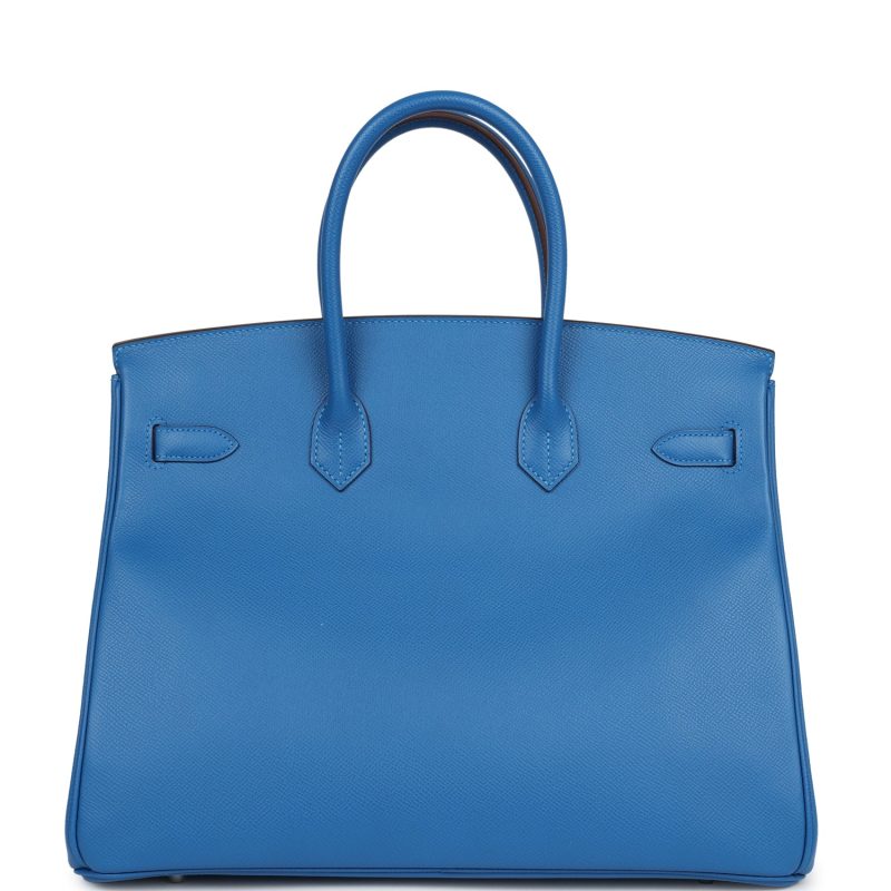 Hermes Birkin 35 Mykonos Epsom Palladium Hardware - Image 4