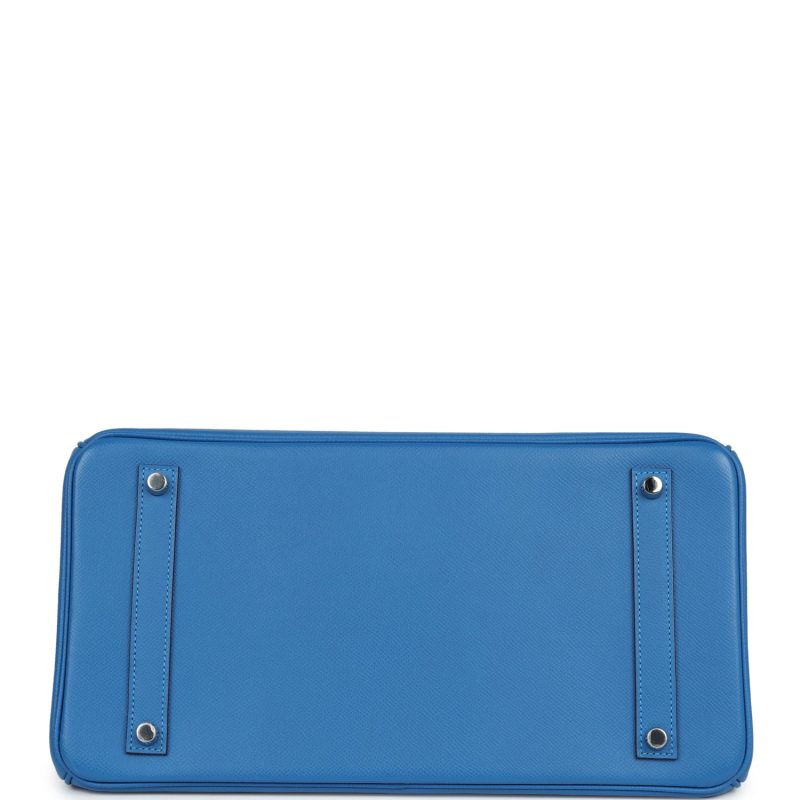 Hermes Birkin 35 Mykonos Epsom Palladium Hardware - Image 5