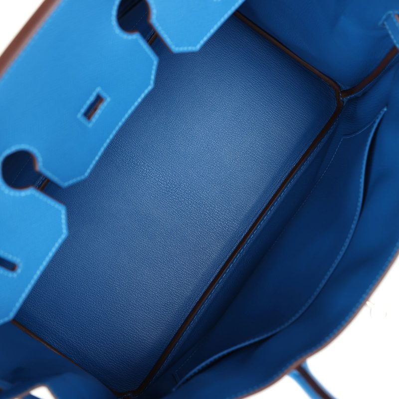 Hermes Birkin 35 Mykonos Epsom Palladium Hardware - Image 7