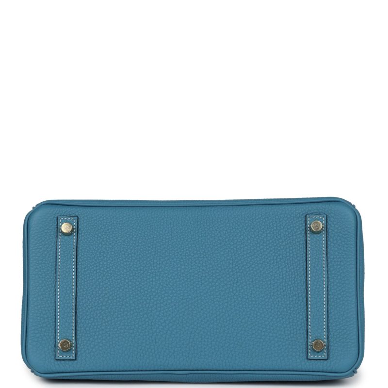 Hermes Birkin 30 Blue Jean Togo Gold Hardware - Image 5