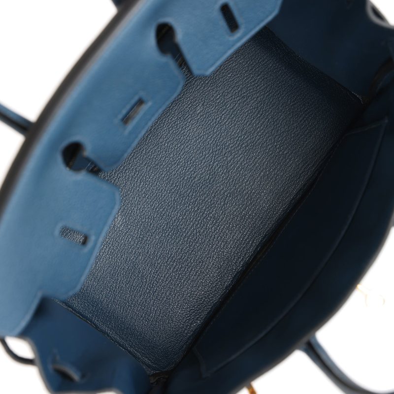 Hermes Birkin 25 Bleu De Prusse Togo Gold Hardware - Image 7