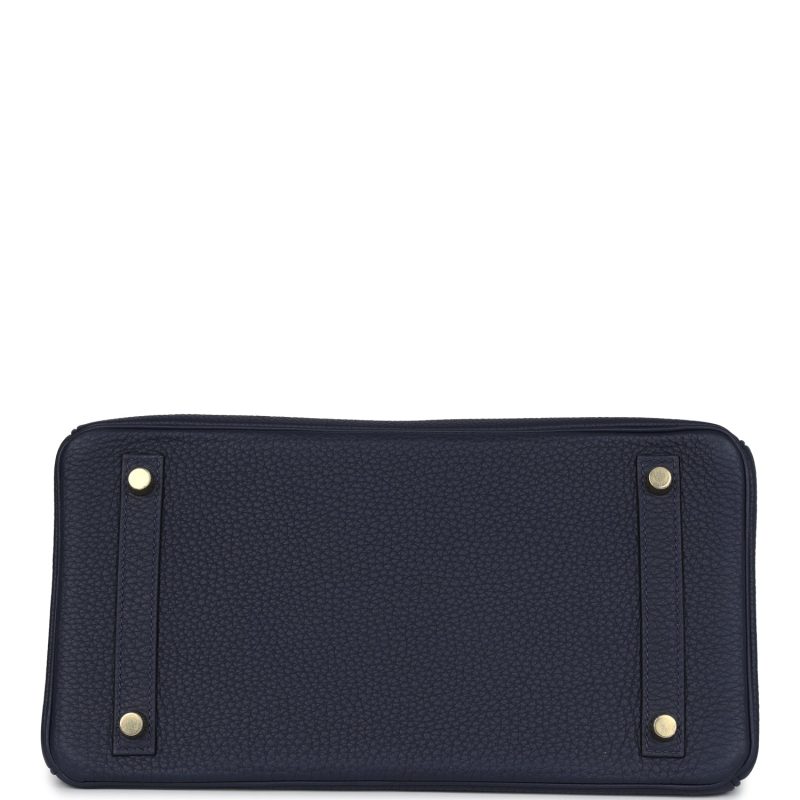 Hermes Birkin 30 Bleu Nuit Togo Gold Hardware - Image 5