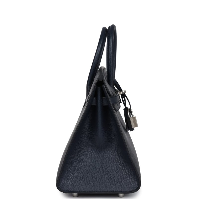 Hermes Birkin 25 Bleu Indigo Epsom Palladium Hardware - Image 3