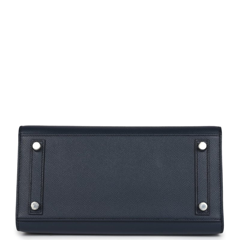 Hermes Birkin 25 Bleu Indigo Epsom Palladium Hardware - Image 5