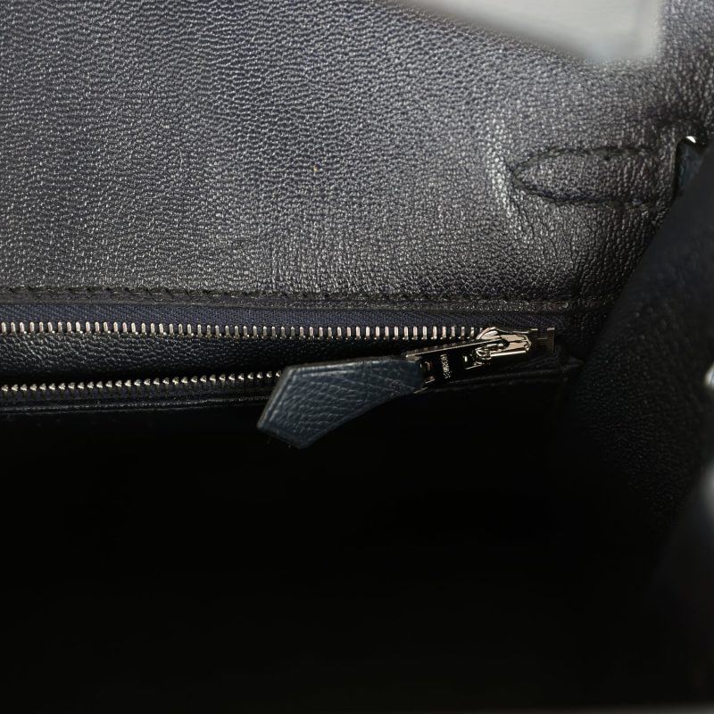 Hermes Birkin 25 Bleu Indigo Epsom Palladium Hardware - Image 8