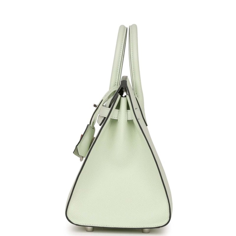 Hermes Birkin Sellier 25 Vert Fizz Epsom Palladium Hardware - Image 3