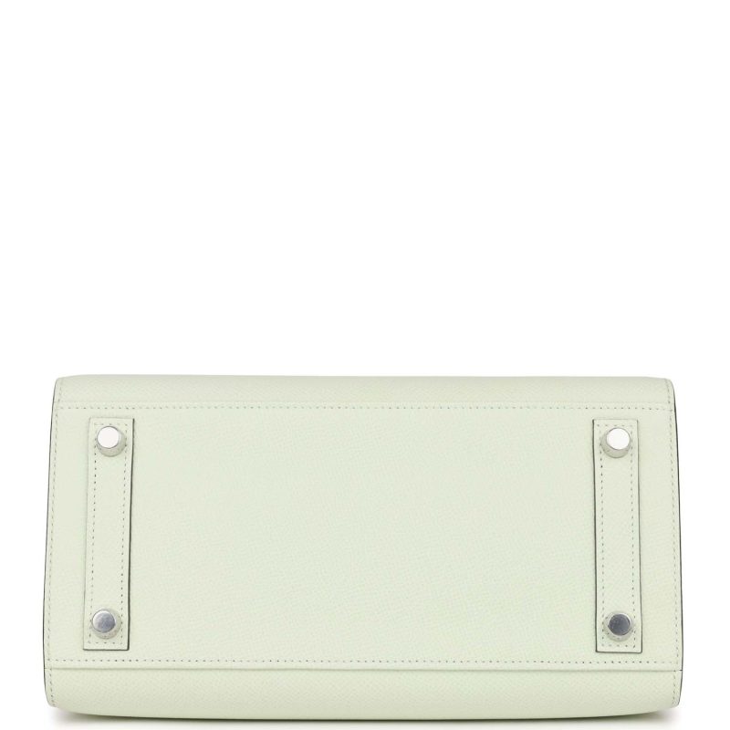 Hermes Birkin Sellier 25 Vert Fizz Epsom Palladium Hardware - Image 5