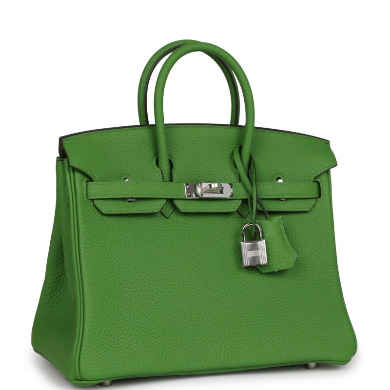 Hermes Birkin 25 Vert Yucca Togo Palladium Hardware - Image 2