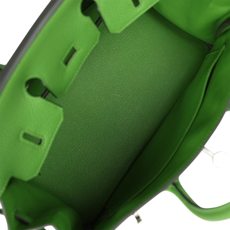Hermes Birkin 25 Vert Yucca Togo Palladium Hardware - Image 7