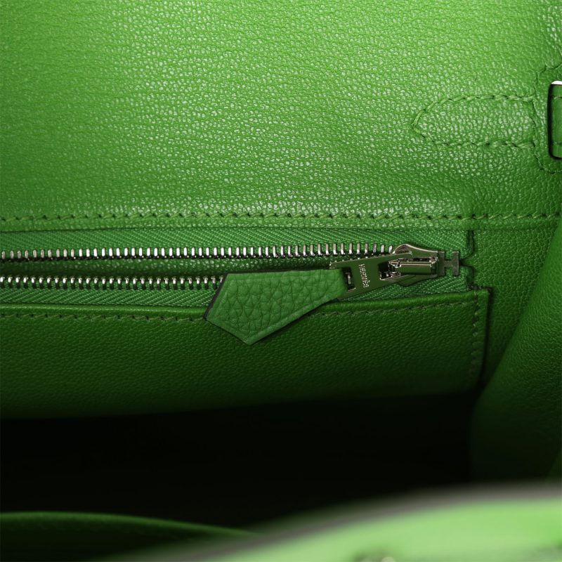 Hermes Birkin 25 Vert Yucca Togo Palladium Hardware - Image 8
