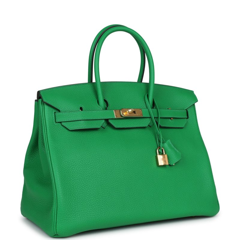 Hermes Birkin 35 Bambou Clemence Gold Hardware - Image 2