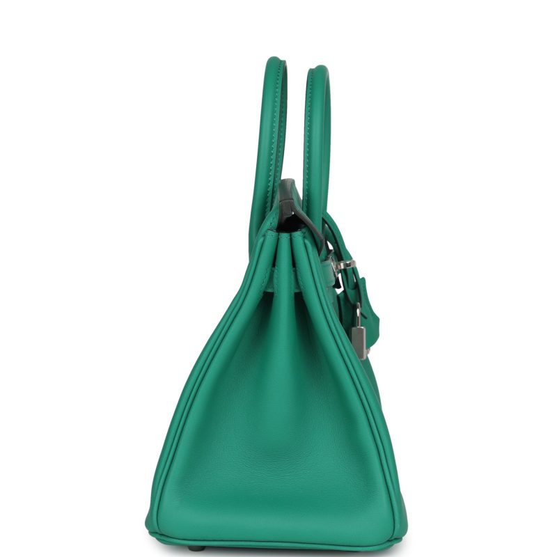 Hermes Birkin 25 Vert Vertigo Verso Swift Palladium Hardware - Image 3