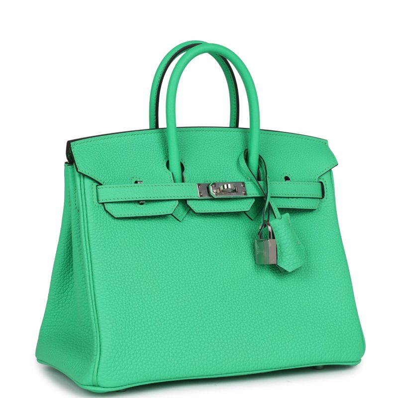 Hermes Birkin 25 Vert Comics Togo Palladium Hardware - Image 2