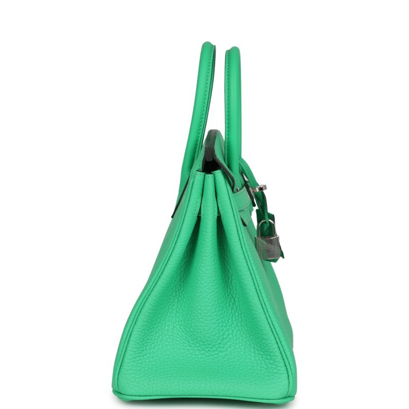 Hermes Birkin 25 Vert Comics Togo Palladium Hardware - Image 3