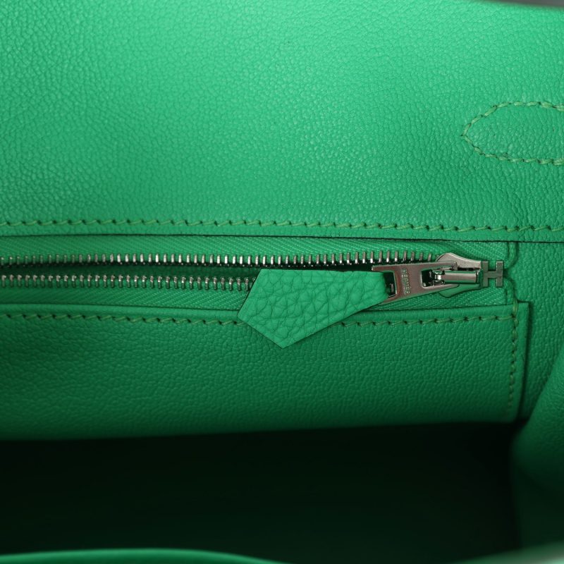 Hermes Birkin 25 Vert Comics Togo Palladium Hardware - Image 8