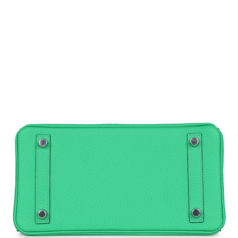 Hermes Birkin 25 Vert Comics Togo and Matte Alligator Touch Palladium Hardware - Image 5