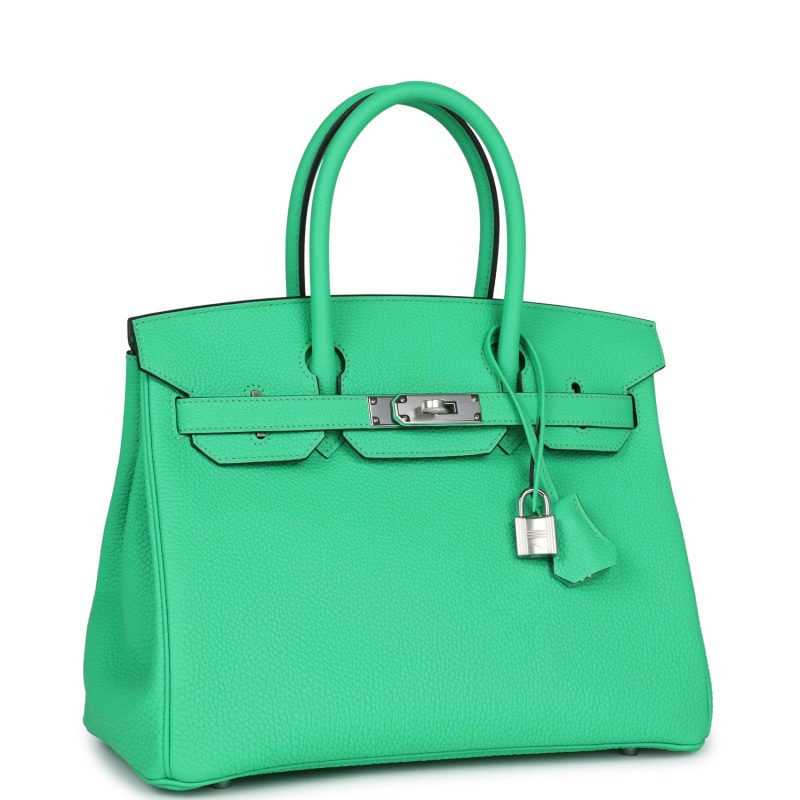 Hermes Birkin 30 Vert Comics Togo Palladium Hardware - Image 2