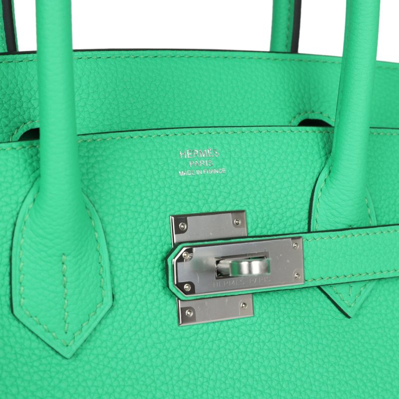 Hermes Birkin 30 Vert Comics Togo Palladium Hardware - Image 6