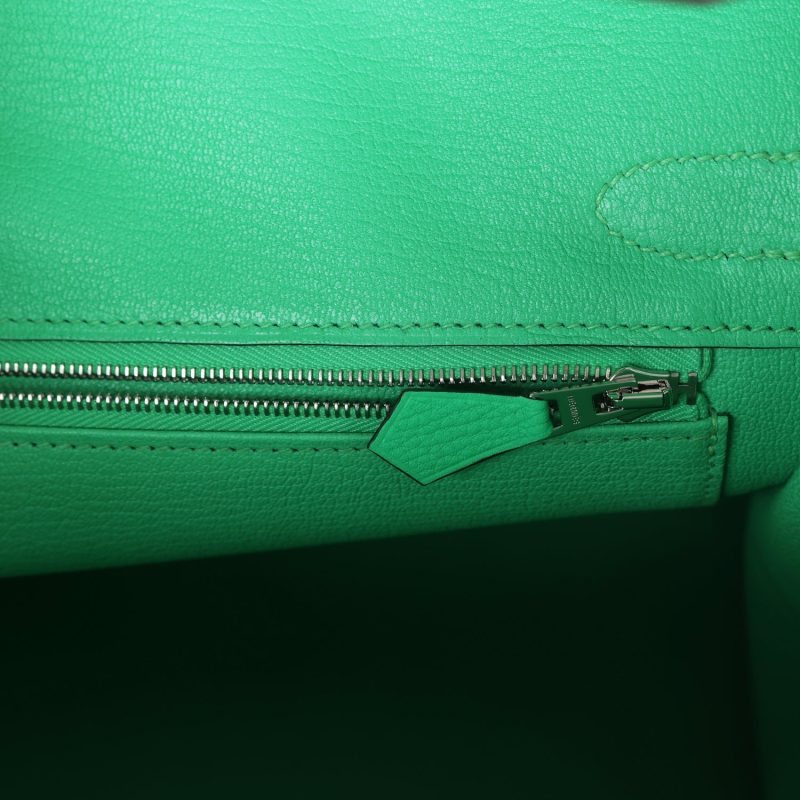 Hermes Birkin 30 Vert Comics Togo Palladium Hardware - Image 8
